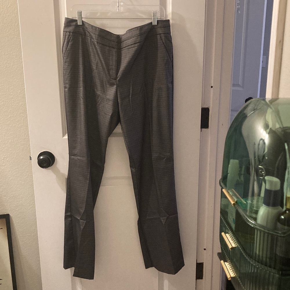 New York & Company Gray Plaid Women's Dress Trousers